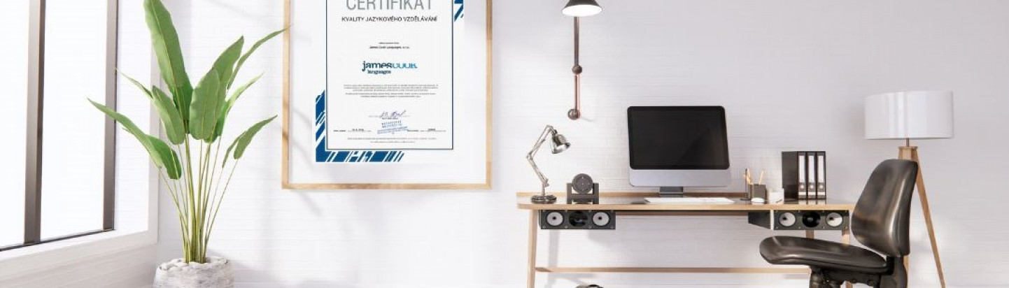 Certifikát kvality jazykového vzdělávání už nám visí v kanceláři!